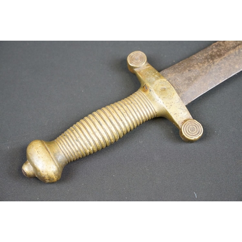 166 - An antique French artillery short sword