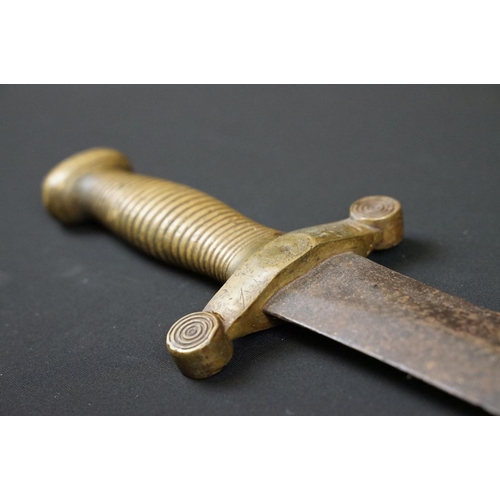 166 - An antique French artillery short sword