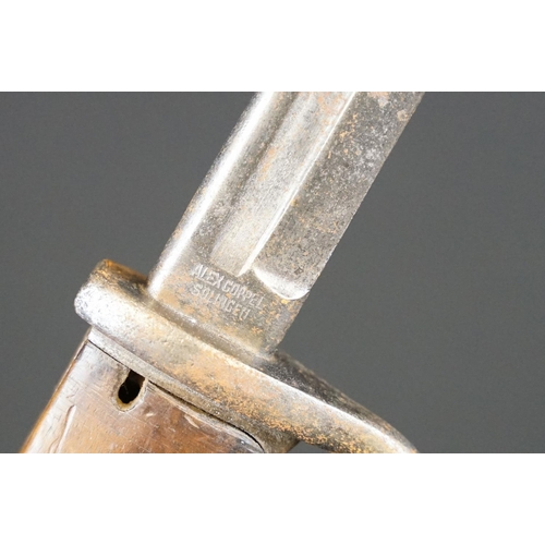 176 - A German bayonet model 98/05, maker marked for Alex COPPEL