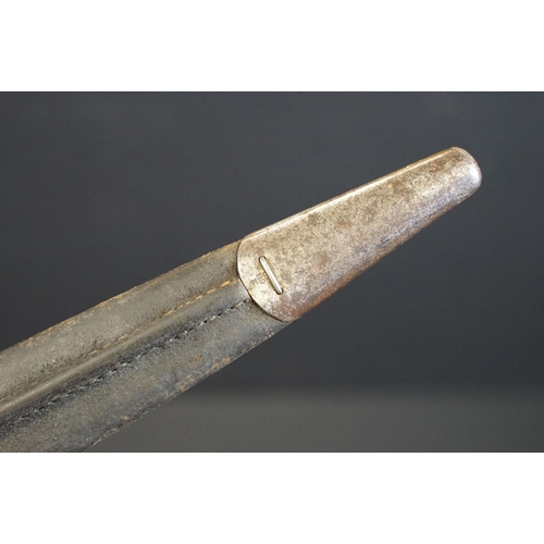 182 - A British WW1 Model 1888 Wilkinson Bayonet with leather scabbard
