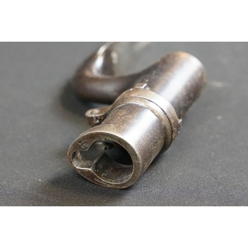 190 - An antique socket mount bayonet, good clear markings to the blade.