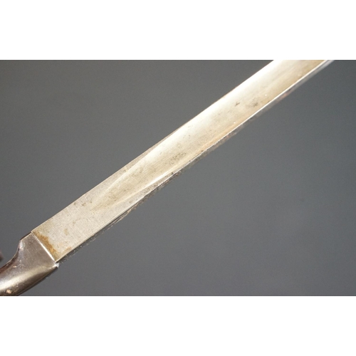 190 - An antique socket mount bayonet, good clear markings to the blade.