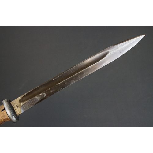 191 - A Mauser K98 Bayonet With Wooden Grip And 1944 dated scabbard