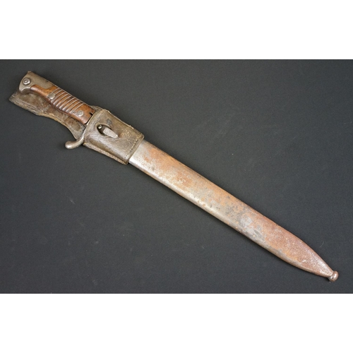 193 - A German Waffenfabrik Mauser Bayonet together with scabbard and frog.
