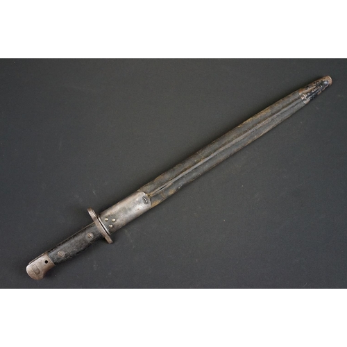 194 - A British 1907 Pattern bayonet together with scabbard.