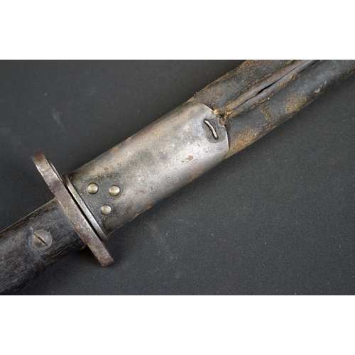 194 - A British 1907 Pattern bayonet together with scabbard.