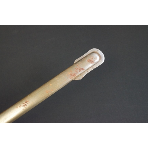 214 - A British Victorian Infantry officers sword, VRI cypher to the brass guard, complete with scabbard.