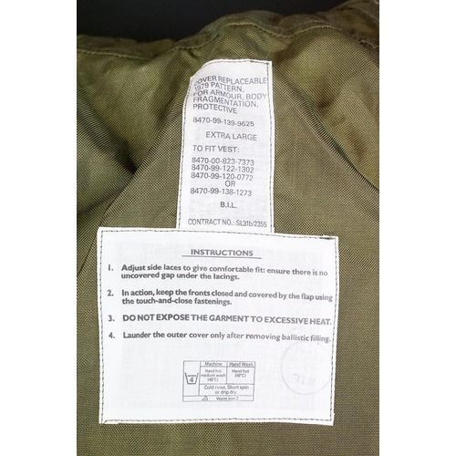 219 - A British military Body armour vest, size XL, dated 1979 (Northern Ireland)