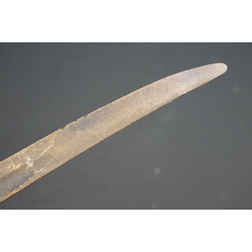 233 - A small group of knives to include a military bayonet, two Arabic daggers and a pair of mounted kukr... 