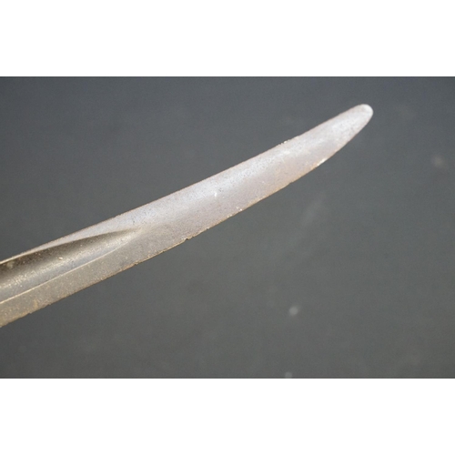 233 - A small group of knives to include a military bayonet, two Arabic daggers and a pair of mounted kukr... 