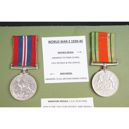 79 - A full size British World War Two medal pair to include the 1939-45 British War Medal and the Defenc... 