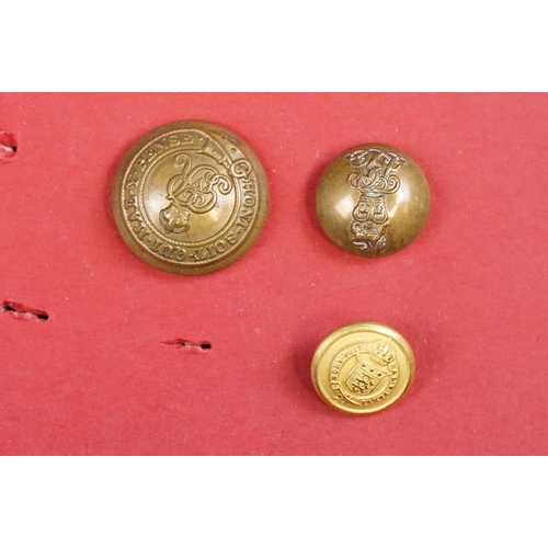 81 - A collection of military buttons to include British and European examples.