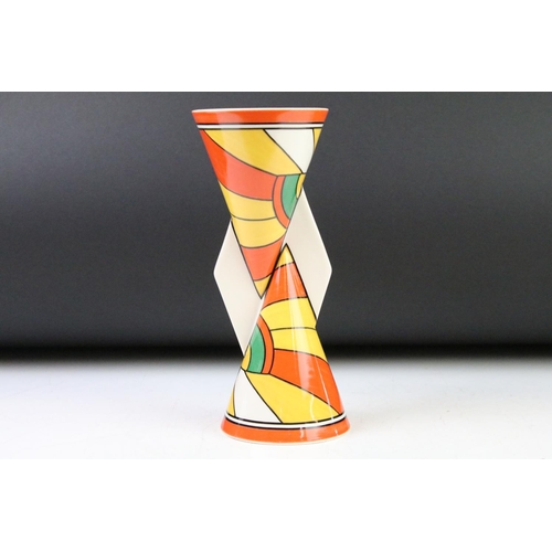 3 - Wedgwood Clarice Cliff 'Sliced Circle' Yo-Yo vase, ltd edn of 3999, approx 22.5cm high