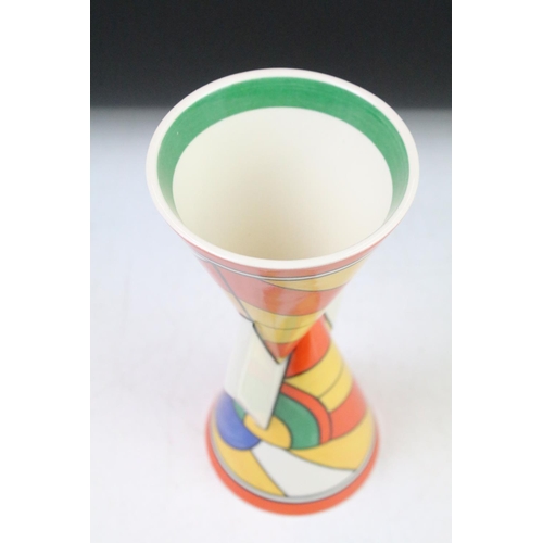 3 - Wedgwood Clarice Cliff 'Sliced Circle' Yo-Yo vase, ltd edn of 3999, approx 22.5cm high