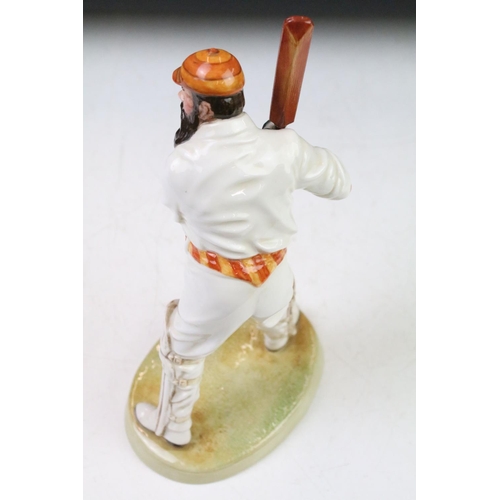 32 - Royal Doulton W. G. Grace porcelain figure, HN3640, approx 22cm high, ltd edn no. 0149, with certifi... 