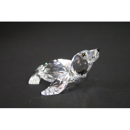 39 - Six boxed Swarovski Silver Crystal animals to include 12261 Sea Lion, 221120 Baby Sea Lion, 191448 S... 