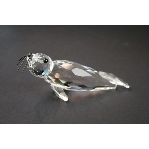 39 - Six boxed Swarovski Silver Crystal animals to include 12261 Sea Lion, 221120 Baby Sea Lion, 191448 S... 