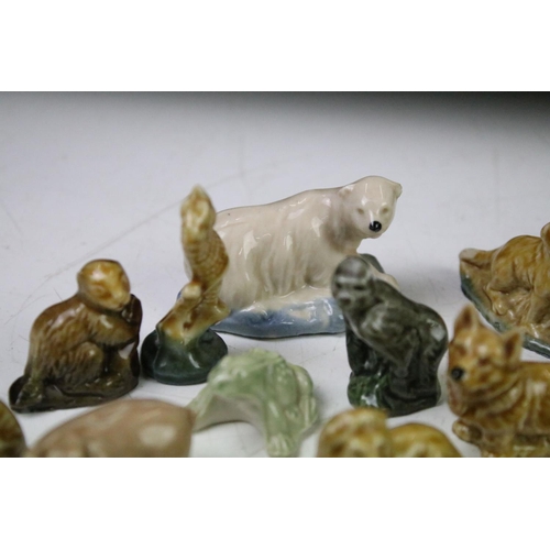 41 - Collection of Wade ceramic animals, mostly Wade Whimsies, also featuring Disney examples