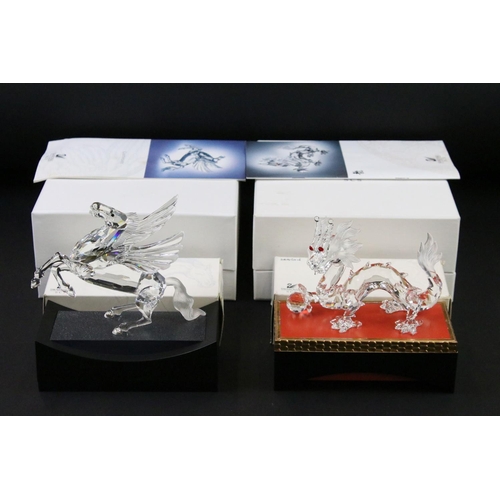 47 - Two boxed & cased Swarovski SCS Fabulous Creatures to include Annual Edition 1997 - The Dragon & Ann... 