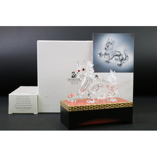 47 - Two boxed & cased Swarovski SCS Fabulous Creatures to include Annual Edition 1997 - The Dragon & Ann... 