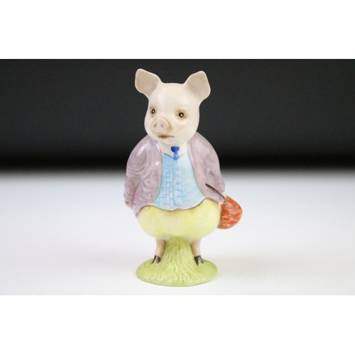 57 - Three Beatrix Potter porcelain figures to include 2 x Beswick (Pigling Bland & Little Pig Robinson) ... 