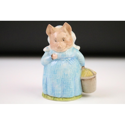 57 - Three Beatrix Potter porcelain figures to include 2 x Beswick (Pigling Bland & Little Pig Robinson) ... 