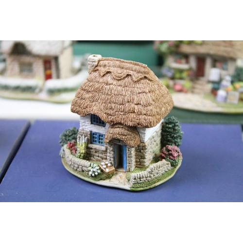 72 - Collection of boxed Lilliput lane cottages to include Nursery Cottage, All Saints Watermillock, Penn... 