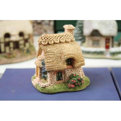 72 - Collection of boxed Lilliput lane cottages to include Nursery Cottage, All Saints Watermillock, Penn... 