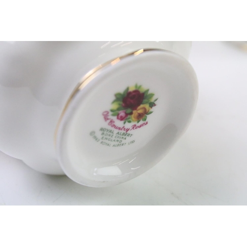 94 - Royal Albert 'Old Country Roses' tea set to include teapot, 6 cups & saucers, 6 tea plates, milk jug... 