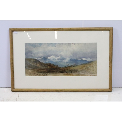 590 - Henry Andrew Harper (1833-1900) Scottish Highlands landscape scene, watercolour, signed lower right,... 