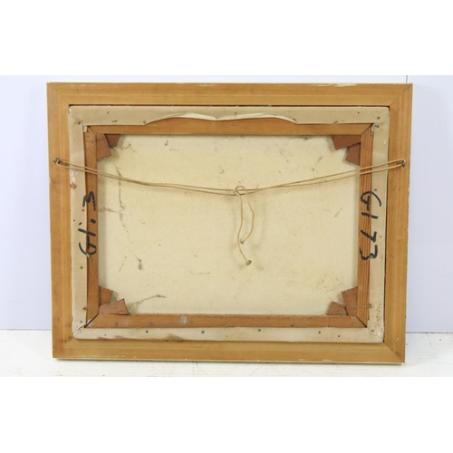 592 - De Dion, sailing boat with rigging, impasto oil on canvas, signed lower left, 44 x 59.5cm, framed