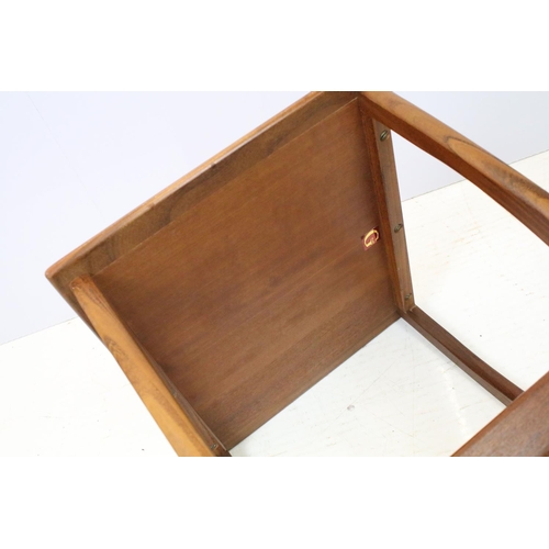 681 - Quadrille nest of three G-Plan tables, label to underside of the smallest table, the largest 51cm hi... 