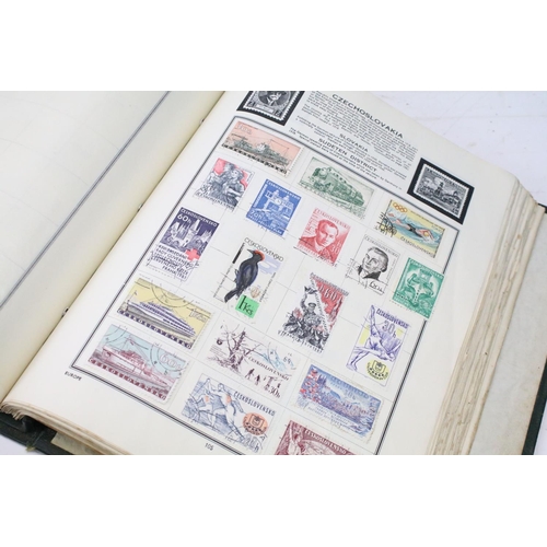 458 - Approximately 100 loose late 20th Century presentation pack stamps, together with an album of Guerns... 