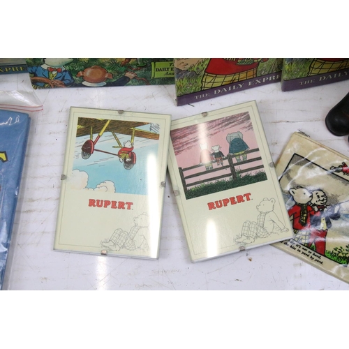 461 - Collection of Rupert annuals (mostly 1900's examples) together with a selection of Rupert accessorie... 