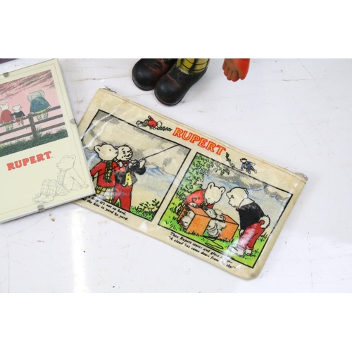 461 - Collection of Rupert annuals (mostly 1900's examples) together with a selection of Rupert accessorie... 