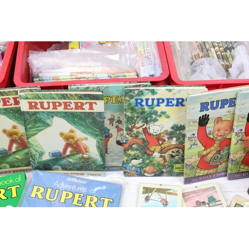 461 - Collection of Rupert annuals (mostly 1900's examples) together with a selection of Rupert accessorie... 