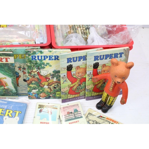 461 - Collection of Rupert annuals (mostly 1900's examples) together with a selection of Rupert accessorie... 