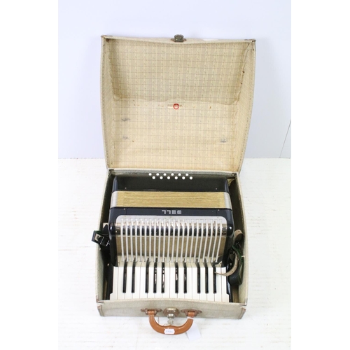 464 - Mid 20th century Bell accordion within original fitted case