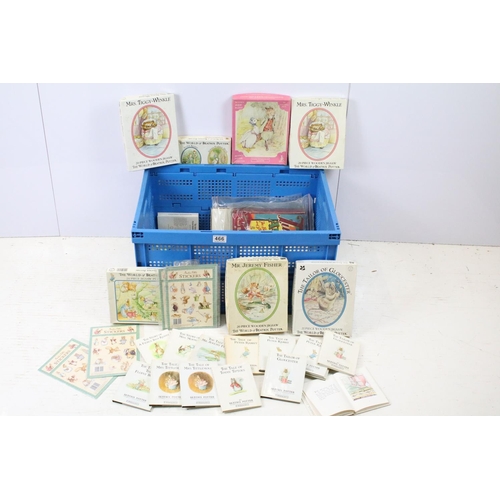 466 - Collection of vintage Beatrix Potter books and jigsaw puzzles together with a small quantity of othe... 