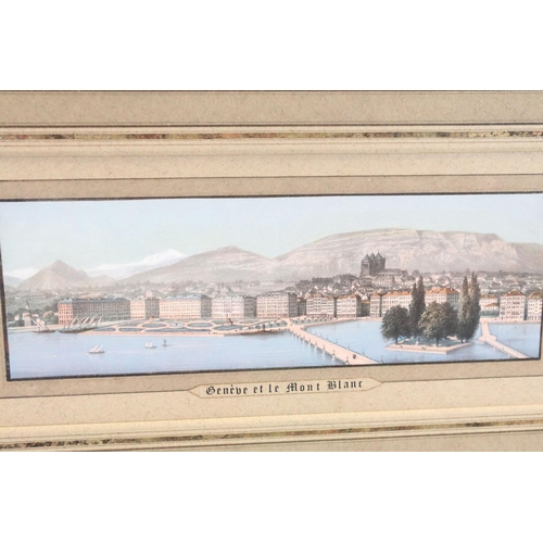 599 - Two 18th / 19th century indentures, the largest 83 x 101.5cm overall, framed and glazed together wit... 