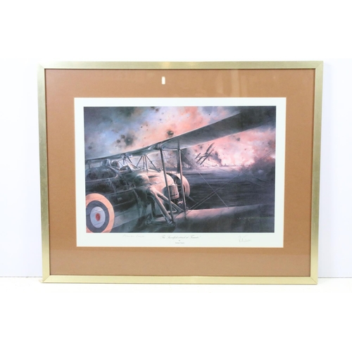 606 - Robert Taylor, The Swordfish Attack at Taranto, limited edition print, signed by Charles Lamb and Ri... 
