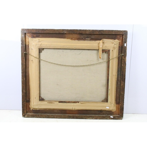 613 - H Beroner, study of a young boy and girl, oil on canvas, signed lower left, 53.5 x 67cm, framed