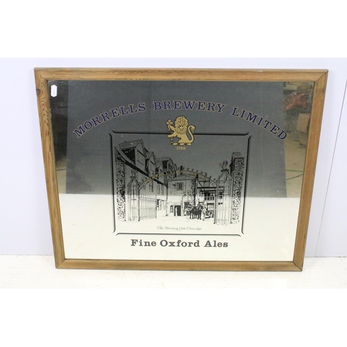 641 - Collection of pub mirrors, to include: Pernod Fils, 49 x 65cm overall, Martini, 58.5 x 48cm, Wood's ... 