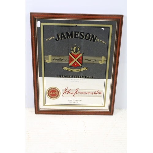 641 - Collection of pub mirrors, to include: Pernod Fils, 49 x 65cm overall, Martini, 58.5 x 48cm, Wood's ... 