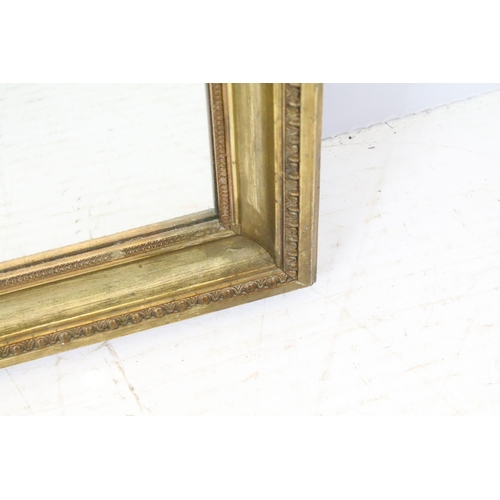 642 - Early 20th century gilt framed wall mirror, 57 x 43.5cm together with another gilt framed mirror, th... 