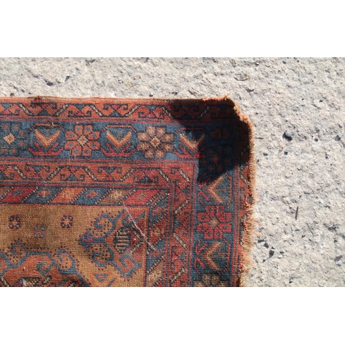 696A - Hand knotted woollen Chobi Kilim runner rug, 245cm x 81cm