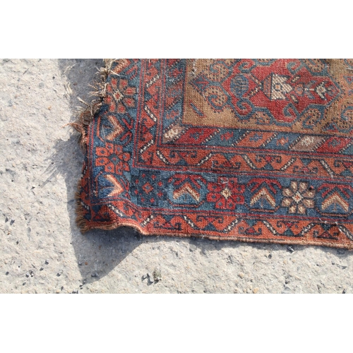 696A - Hand knotted woollen Chobi Kilim runner rug, 245cm x 81cm