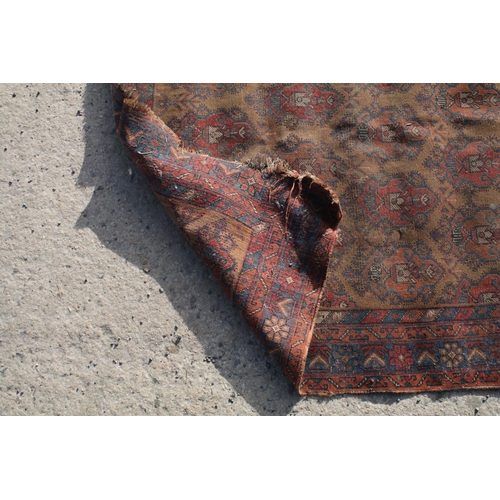 696A - Hand knotted woollen Chobi Kilim runner rug, 245cm x 81cm