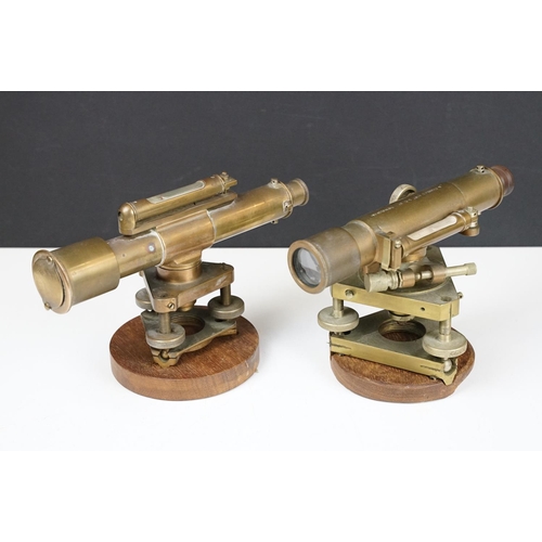 109 - 20th century Stanley of London brass theodolite, no. 50876, inscribed 'B. Charles Roff & Co Ltd' (ap... 