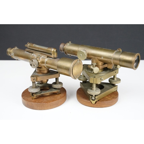 109 - 20th century Stanley of London brass theodolite, no. 50876, inscribed 'B. Charles Roff & Co Ltd' (ap... 